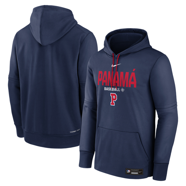 Men's Panama Baseball Navy 2026 World Baseball Classic Collection Therma-FIT Hoodie